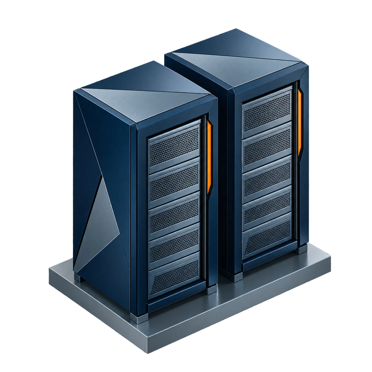 Freigestellte Server-Illustration
